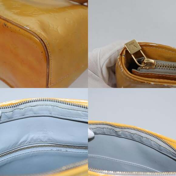 LOUIS VUITTON Monogram Vernis Houston Hand Bag Gris M91053 - Picture 11 of 13